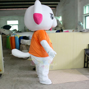 Adorable Costume de Mascotte Chien Blanc en Peluche Douce, Idéal pour <span class=keywords><strong>les</strong></span> Événements Enfants, Parcs d'Attractions et Promotions de Marques - Product Image 4