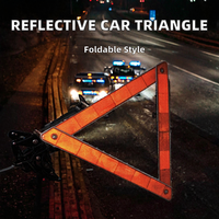 Triángulo de Advertencia de Emergencia para Automóvil, Triángulo de Advertencia, Señal de Tráfico Triangular para Remindere de Seguridad en Caso de Avería de Vehículos en Carretera