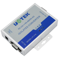 Convertisseur industriel UOTEK RS-232 RS-485/422 DB9 Femelle Mâle Connecteur RJ-45 Adaptateur isolé UT-218 300bps-115.2Kbps Anti-surtension
