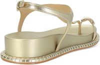 Dernières sandales plates pour femmes en or bon marché en gros, nouveaux styles de sandales plates pour femmes
