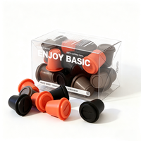 Boîte-cadeau d'emballage en plastique de café transparent PET PVC imprimé personnalisé pour le stockage et la présentation du café