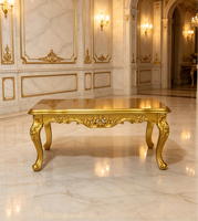 Table basse carrée de style européen, faite à la main, avec cadre en chêne antique et plateau en marbre, meubles de salon