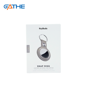 Cajas impresas personalizadas ecológicas, cajas de embalaje plegables de 2 extremos, cajas de embalaje de papel de cartón para Apple <span class=keywords><strong>Airtag</strong></span> - Product Image 2