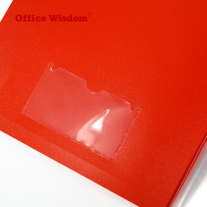 Tùy chỉnh khuyến mại logo nhựa A4 20 Pockets hiển thị clearbook tấm trong suốt Protector PP rõ ràng thư mục tài liệu - Product Image 3