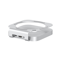 Aluminium-Standfuß für Mac Mini M4 M4 Pro M5 Pro/M6 mit M.2 NVMe SSD-Gehäuse 4K60Hz HDMI SD TF 4.0 Kartenleser USB3.2