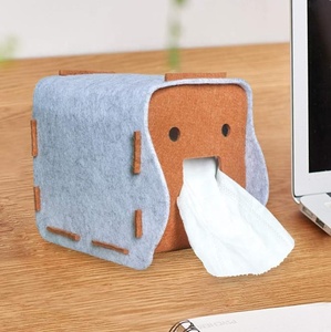 Scatola di feltro porta scatola per bagno rettangolo disegni cartone animato feltro per scatola di carta assorbente - Product Image 6