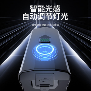 Lampe de vélo à LED, phare rechargeable de type C, lampe de cyclisme de nuit, éclairage pour VTT et vélo de route - Product Image 4