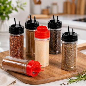 Botella dispensadora de especias al por mayor con tapa abatible, tarro de condimentos, contenedor de polvo para pimienta, sal, barbacoa, condimentos, uso en cocina y <span class=keywords><strong>restaurante</strong></span> - Product Image 2