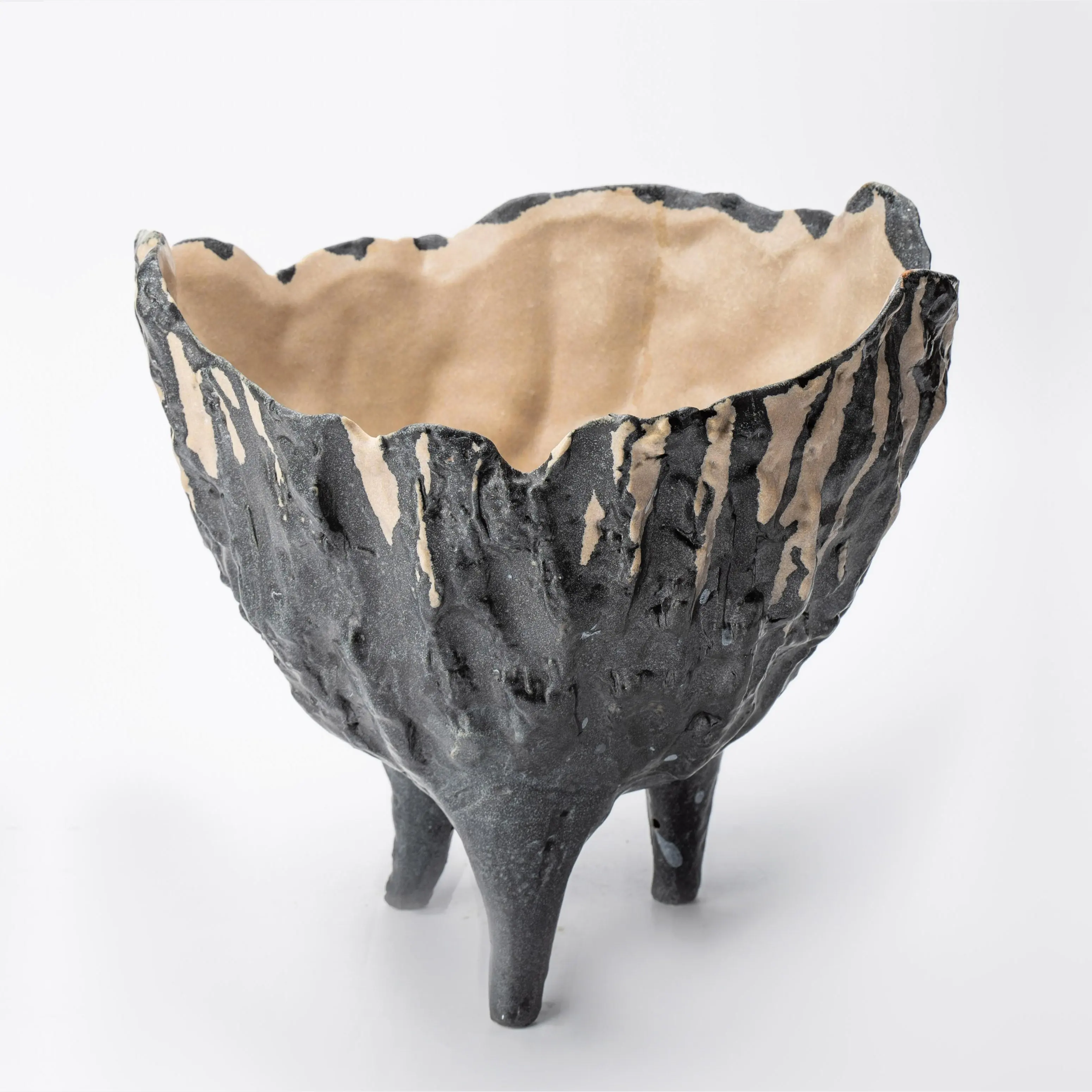 Керамическая Настольный орнамент в винтажном стиле, трехфутовая керамическая Фруктовая тарелка для отеля