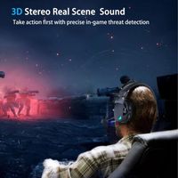 Headset game nirkabel 2.4GHz BT USB headphone Gaming untuk PS5, PS4, PC, Switch, ponsel Xbox