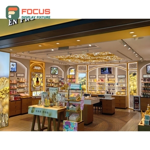 Contemporary Boutique Store <b>Led</b> <b>Lighting</b> Wall Display Unit Turnkey Solution Cosmetics Store Design - Product Image 4