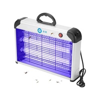 JZ Original 20W Piège à mouches électrique en aluminium massif, tueur d'insectes, contrôle des parasites écologique, lampe anti-moustiques