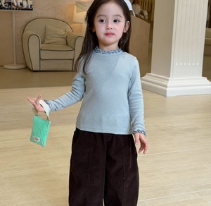 <span class=keywords><strong>Maglietta</strong></span> Basica Aderente a Maniche Lunghe per <span class=keywords><strong>Bambina</strong></span> 1-5 Anni, Autunno 2026 - Product Image 5
