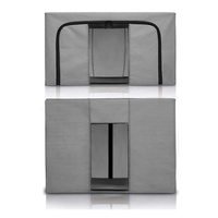 Sac de rangement pliable en acier Non tissé, organisateur de boîte avec fermetures éclair fenêtre transparente pour couettes couverture literie vêtements serviettes jouet