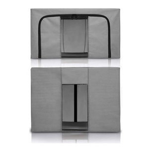 Hộp Đựng Khung Bằng Thép Không Dệt Gấp Gọn Hộp Xếp Đồ Có Khóa Kéo Cửa Sổ Trong Suốt Để Chăn Chăn Bộ Đồ Giường Khăn Quần Áo Đồ Chơi - Product Image 6