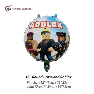 Ballon en aluminium Mylar à thème de jeu <span class=keywords><strong>Minecraft</strong></span> & Roblox pour enfants, décoration de fête d'anniversaire, ballon à l'hélium - Product Image 2