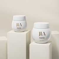 Forme de boule personnalisée 1 once 30gr 50ml pot intérieur en plastique remplaçable emballage de pot de soin pot de crème en verre dépoli