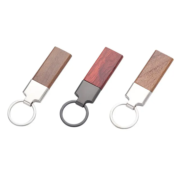 Quảng Trường Gỗ Key Tags Trống Gỗ Key Chain Nhà Cung Cấp Gỗ Keychain Cho Thủ Công