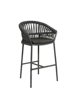Tabouret haut chaise de bar extérieure rotin tissé jardin terrasse table et chaise ensemble pour cour balcon bar meubles