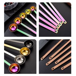 Fruit Powder Flavoring Spoon 304 Stainless Steel Coffee Spoon Longer Handle <b>Measuring</b> Spoon for Baking and Liquid Measurements - Product Image 3