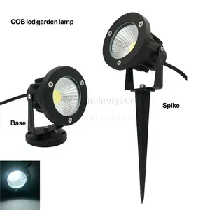 COB 방수 85-265V 야외 통로 야외 7w 9w 10w 12w 15w 18w RGB RGBW 스팟 황동 정원 스파이크 led 빛