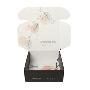 定制徽标印刷瓦楞纸邮寄盒环保折叠式邮寄运输包装盒适用于电商礼品零售 - Product Image 2