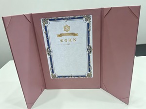 Porte-certificat en cuir de luxe avec éclairage LED, logo personnalisé, format A4, dossier de diplôme lumineux - Product Image 3