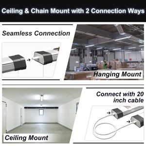 Lampes Led étanches pour entrepôts industriels, en aluminium, 100W 120W, 4 pieds, éclairage pour <span class=keywords><strong>Garage</strong></span> et <span class=keywords><strong>Garage</strong></span> - Product Image 4