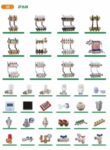 IFAN Fabricantes Água <span class=keywords><strong>Manifold</strong></span> Controle Manual PEX <span class=keywords><strong>Manifold</strong></span> 3 Way Latão Válvula Manifolds - Product Image 2