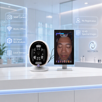 Analyseur de peau facial 3D AI portable, caméra HD WiFi EU/UK/US, analyse des rides/humidité/acné/pigmentation, écran tactile 21,5 pouces