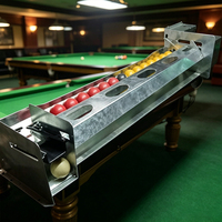 Système de retour de billes pour table de billard réglable S.Q.F, en acier galvanisé, robuste et durable, mécanisme interne à 4 rails