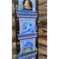 Écrans LED transparents en grille P2.8-5.6 pour intérieur, en aluminium moulé sous pression, pour ascenseurs, éducation, centres commerciaux, magasins de détail, signalétique