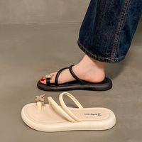 Großhandel Hot Style Frauen Mode Sommer Schmetterling Flache Sandalen Schuhe Damen Mädchen Outdoor Casual Rutsch feste Shopping Slipper