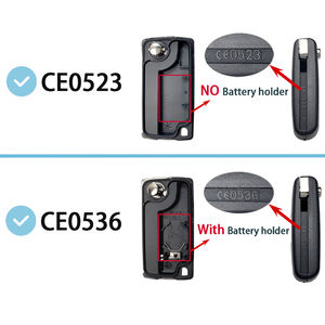 Para <span class=keywords><strong>Peugeot</strong></span> <span class=keywords><strong>207</strong></span> 307 308 407 607 807 para Citroen C2 C3 C4 C5 C6 Xsara Berlingo HU83 VA2 CE0536 CE0523 <span class=keywords><strong>carcasa</strong></span> de <span class=keywords><strong>llave</strong></span> de coche remota con tapa - Product Image 2