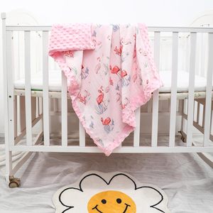Baby Blanket with Dotted Backing, Double Layer Nursery <strong>Bed</strong> Blankets,Soft Plush Newborn Infant <strong>Toddler</strong> Kid Crib <strong>Bedding</strong> 30x40in - Product Image 2
