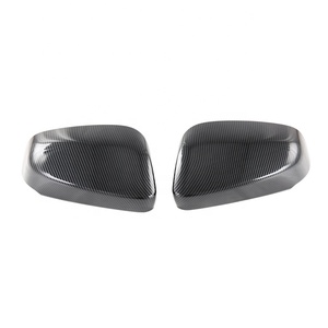 WZXD Car Accessories ABS Carbon Fiber Exterior Kit Cover Trims Mirror Handle Fog <b>Lamp</b> Covers for BZ4X 2023 - Product Image 4