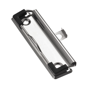 Pince de fixation pour menu A4 de haute qualité, robuste, surface chromée, personnalisable OEM/ODM, fournitures de bureau, longueur 70-120 mm - Product Image 1