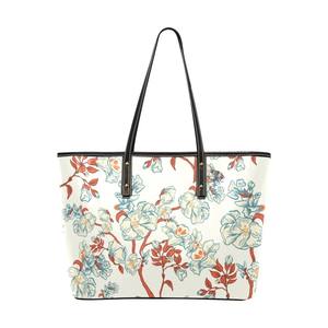 Bolso de mano de PU con estampado floral bohemio para mujer - Product Image 1