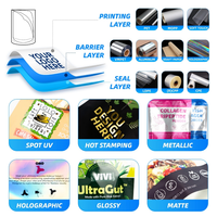Sacs d'emballage personnalisés en Mylar écologique, scellés sur 3 côtés, refermables, avec fermeture éclair en plastique, pochette en aluminium avec trou de suspension
