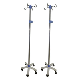 Soporte de Acero Inoxidable para Suero Intravenoso Ji Haokang, Móvil con Ruedas y Base para Uso Hospitalario - Product Image 1