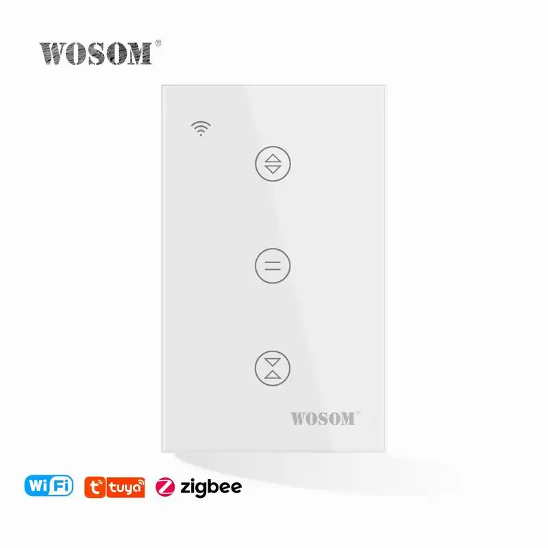 WOSOM abd standart 10A WIFI anahtarı nötr ve canlı çizgi akıllı ev Tuya App kör anahtarı duvar anahtarı