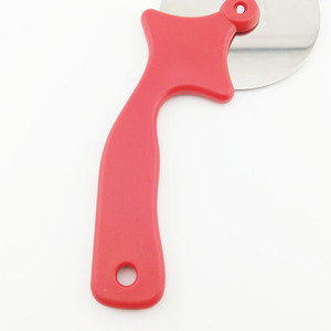 Red <b>Pizza</b> Cutter Stainless Steel Non Slip Handle Baking <b>Tool</b> For <b>Pizza</b> Cheese Cutting - Product Image 2