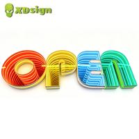 Letras de Canal LED Multicolor Personalizadas con Control Bluetooth, Resistentes al Agua IPx7, Efecto Infinito Abis, Decoración Acrílica para Exteriores