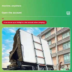 Tente de toit de voiture à ouverture rapide, imperméable, coupe-vent, double couche, en tissu Oxford, pour <span class=keywords><strong>camping</strong></span> en plein air et voyages en voiture - Product Image 4