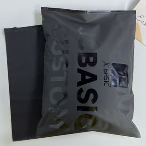 Bolsas de Plástico Biodegradables Personalizadas con Cierre Zip y Acabado Mate/Esmerilado, Bolsas para Ropa, Camisetas y Trajes de Baño con Logotipo - Product Image 1