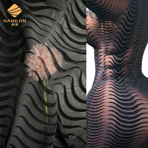 Vải lưới tuyn dệt kim co giãn 4 chiều dùng cho đầm thời trang, vải lưới tuyn co giãn tùy chỉnh - Product Image 1