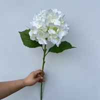 Fleur artificielle en soie d'hortensia, 72 pétales, fausses hortensias pour décoration florale de plafond de salle de mariage, allée fleurie