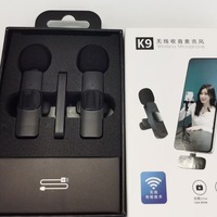 Mikrofon kerah Lavalier nirkabel Mini mikrofon Gaming Tiktok Vlog mikrofon perekaman Video pendek untuk Streaming langsung ponsel