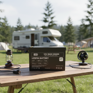 JREpower-Batería de iones de litio de 12,8 V, batería de iones de litio, 12V, 20Ah, 12,8 voltios, LiFePo4, paquete de alto rendimiento - Product Image 1