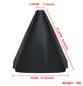 Universal PU Leather Car <b>Gear</b> Shift Collars Auto Manual Stick Shifter <b>Knob</b> Boot Cover Gaiter Accessories - Product Image 2
